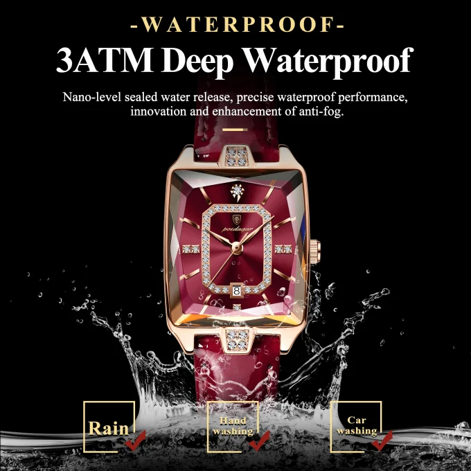 POEDAGAR Luxury High Quality Women Wristwatch Waterproof
