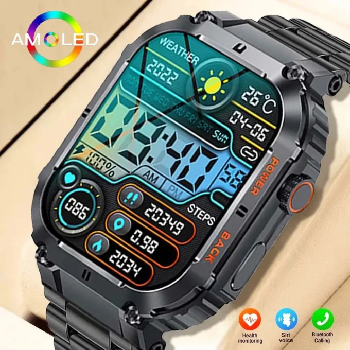 Sport Fitness Tracker health monitor Smartwatch for Android IOS Phone