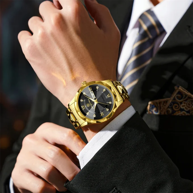 PAAZOMU Brand Fashion Man Wristwatch Waterproof Luminous