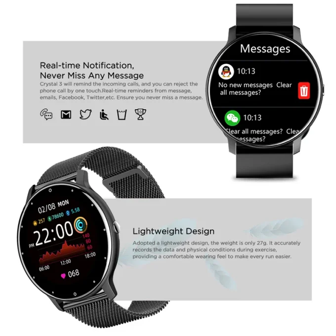 Sport Fitness Watch Man IP67 Waterproof
