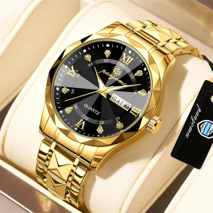 PAAZOMU Brand Fashion Man Wristwatch Waterproof Luminous