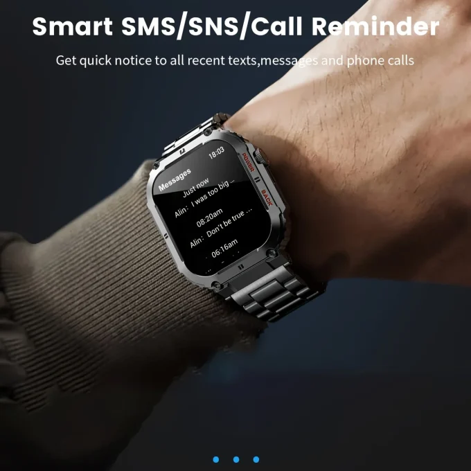 Sport Fitness Tracker health monitor Smartwatch for Android IOS Phone