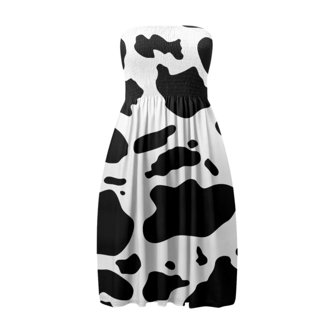 Summer Outfits For Women 2025 Strapless Beach Boho Off Shoulder Dress
